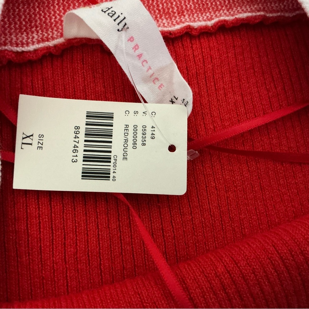 Daily practice by Anthropologie full speed halter mini dress bright red size XL - Picture 9 of 9